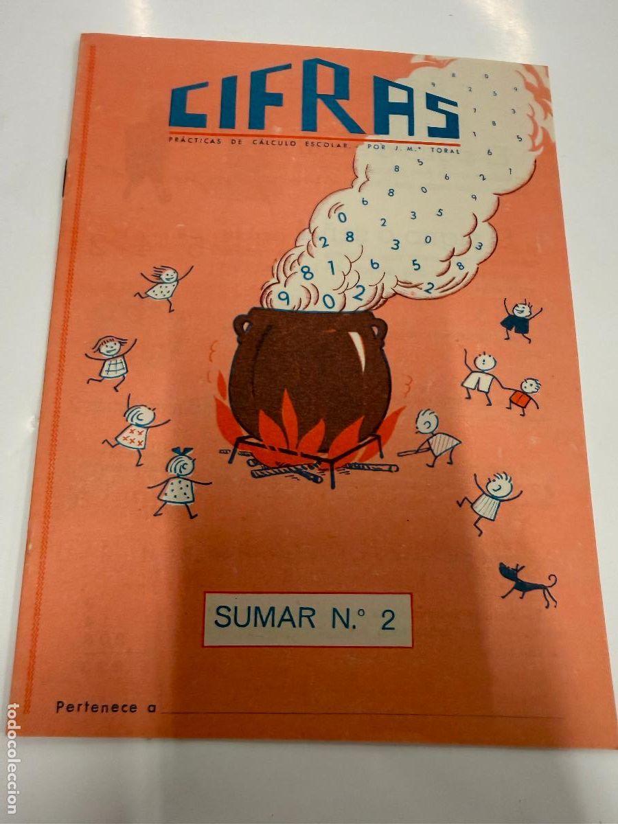 Libros de segunda mano: CIFRAS, SUMAR N.2. Antiguo cuaderno escolar matematicas, sumas. sin estrenar