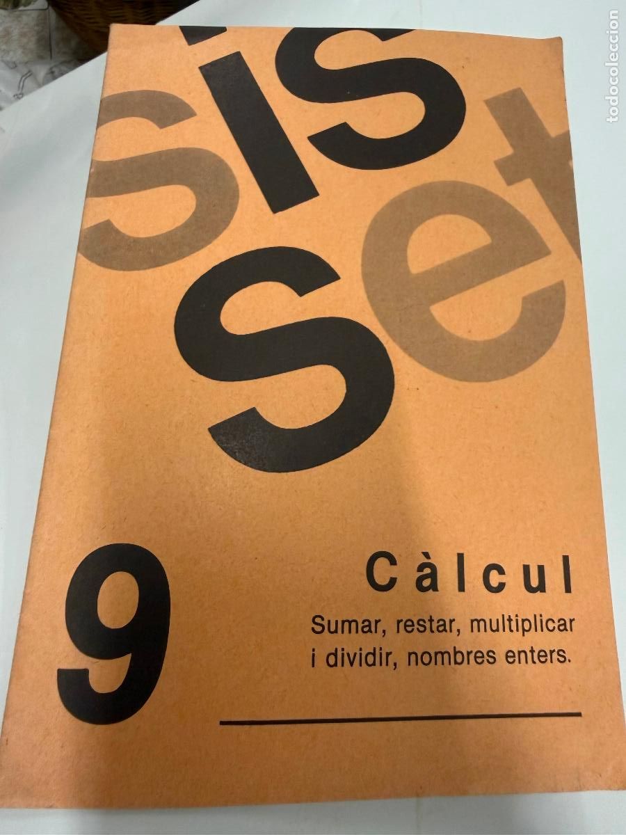 Libros de segunda mano: SIS-SET C&Agrave;LCUL N.9 Antiguo cuaderno escolar matematicas. sin estrenar