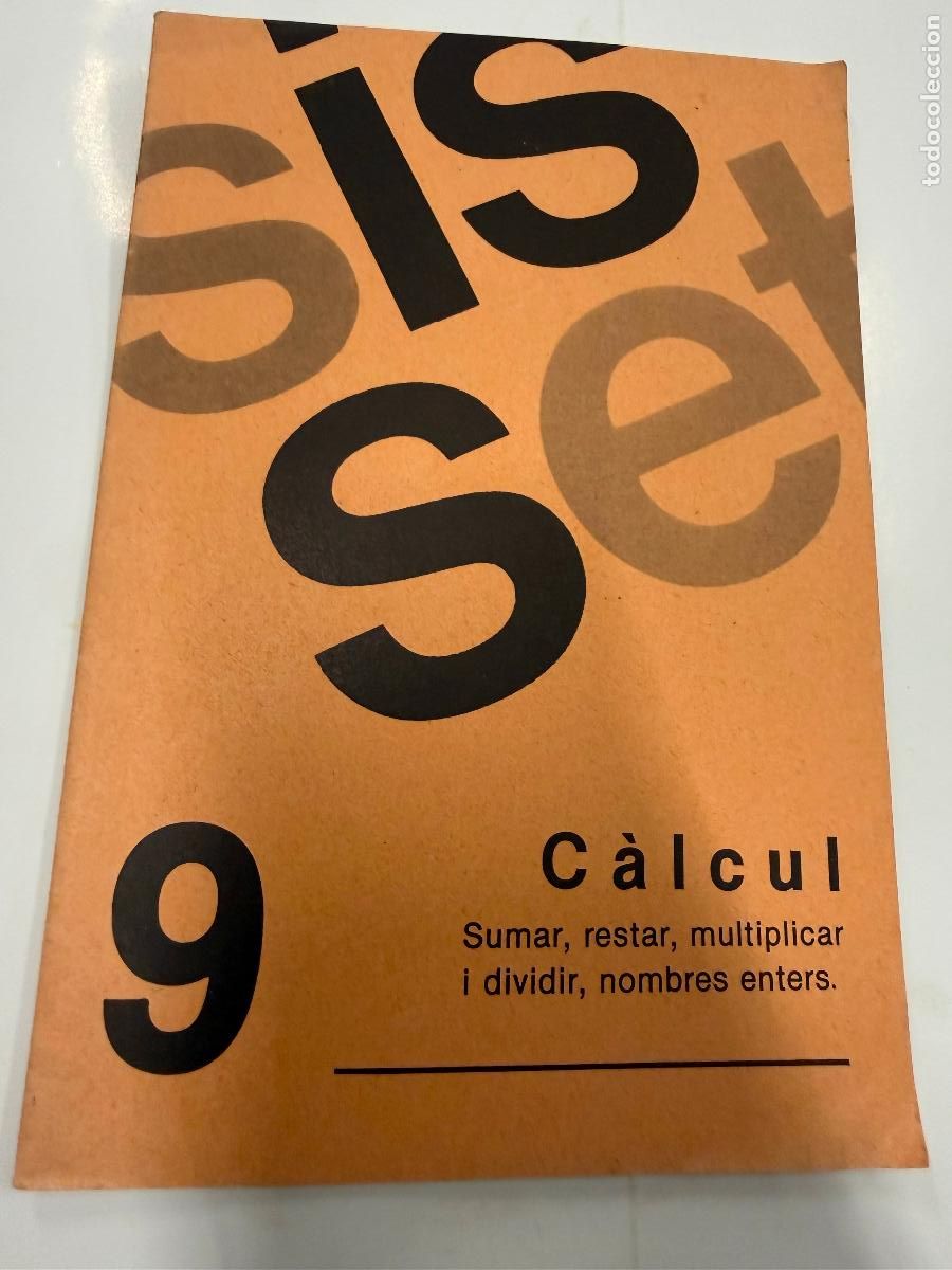 Libros de segunda mano: SIS-SET C&Agrave;LCUL N.9 Antiguo cuaderno escolar matematicas. sin estrenar