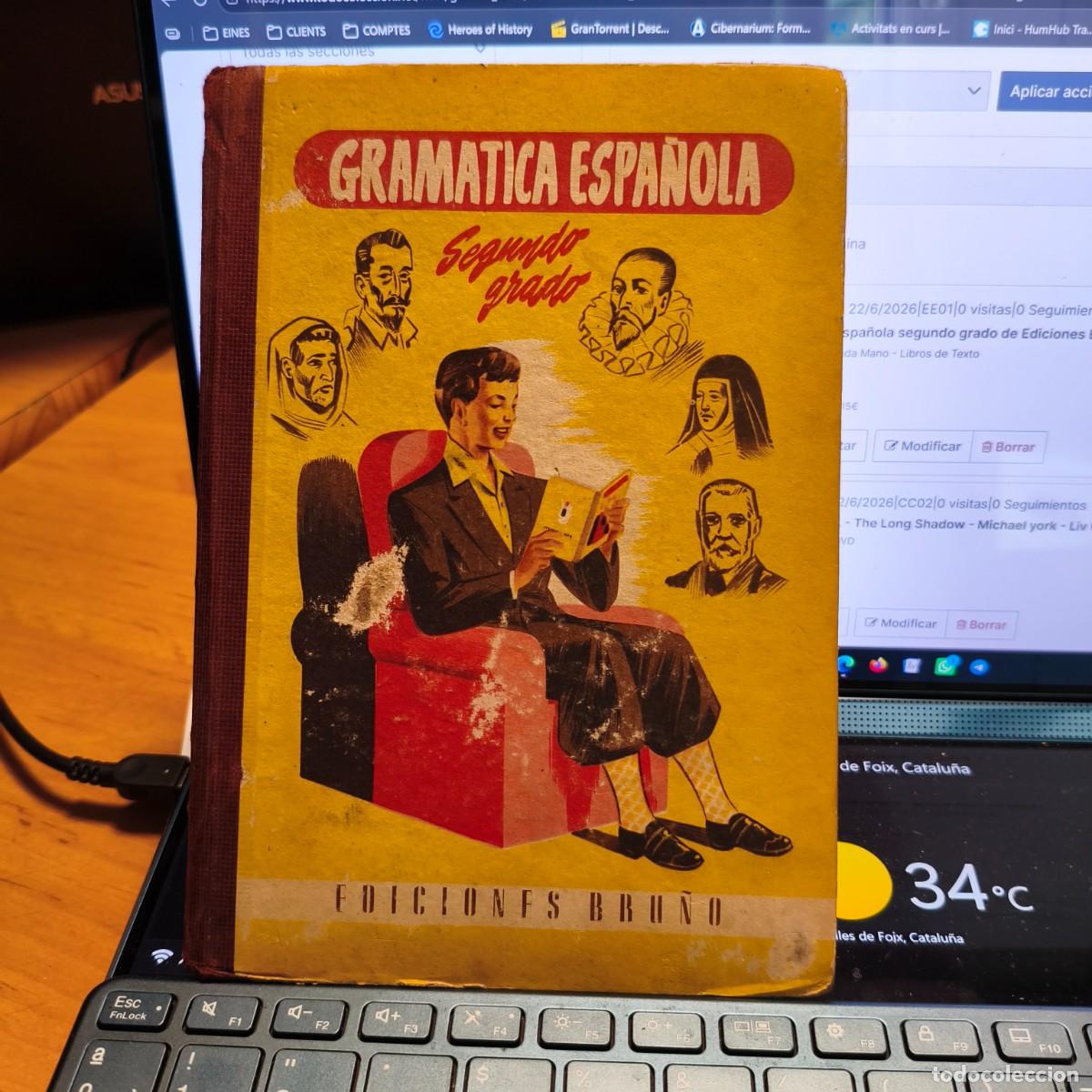 Libros de segunda mano: Gramatica Espa&ntilde;ola segundo grado de Ediciones Bru&ntilde;o