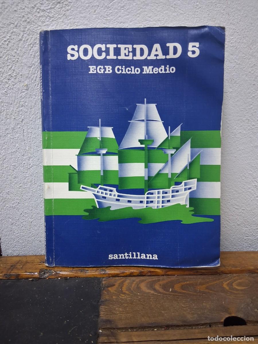Libros de segunda mano: Libro EGB sociedad 5 Santillana modelo andaluz Andaluc&iacute;a