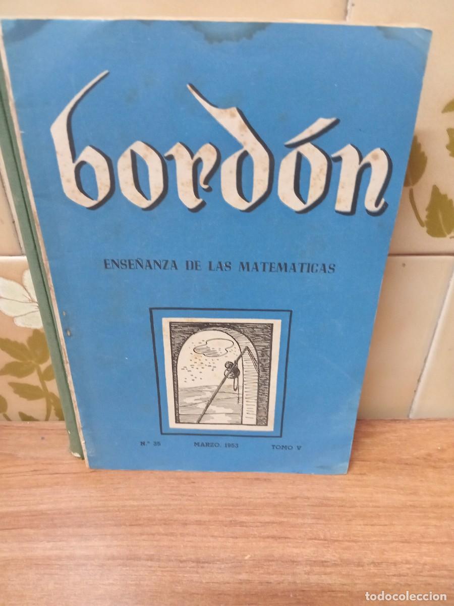 Libros de segunda mano: BORDON - ENSE&Ntilde;ANZA DE LAS MATEMATICAS - N&ordm; 35 - 1953