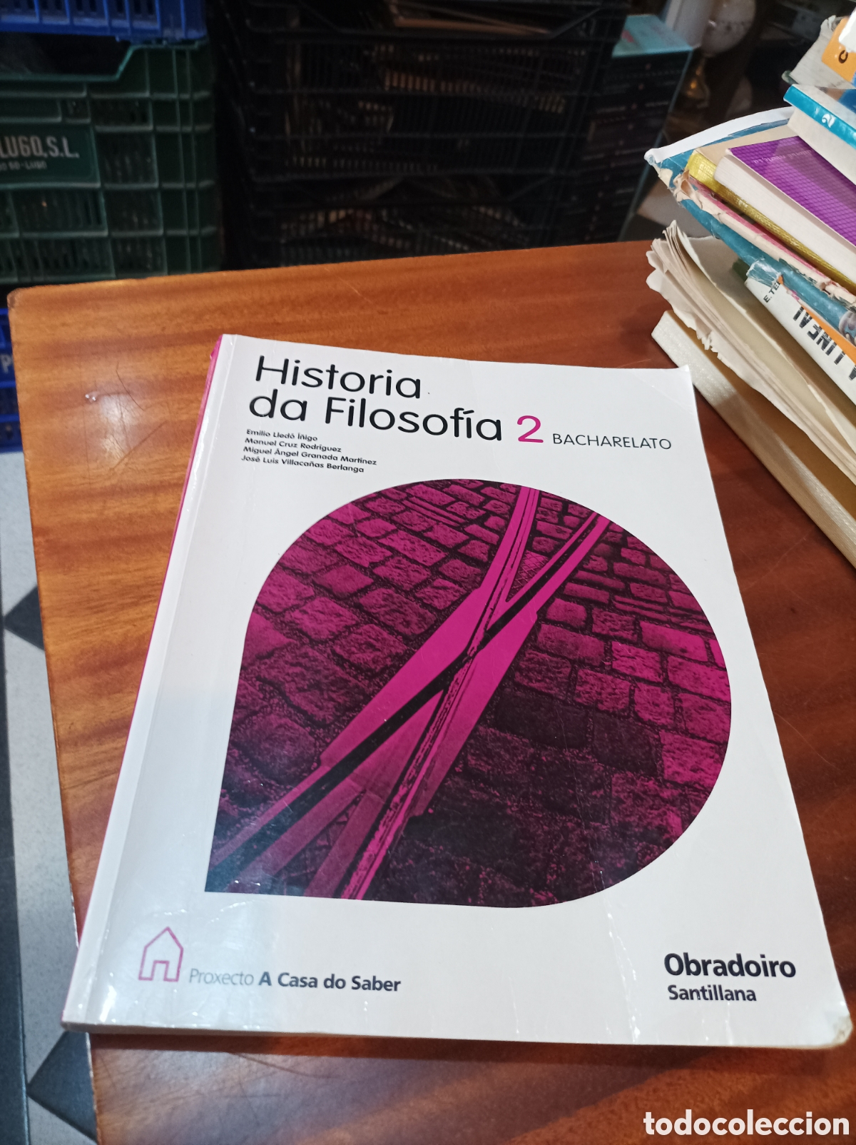 Libros de segunda mano: HISTORIA DA FILOSOF&Iacute;A 2BACHILLERATO EDITORIAL OBRADOIRO SANTILLANA GALLEGO.
