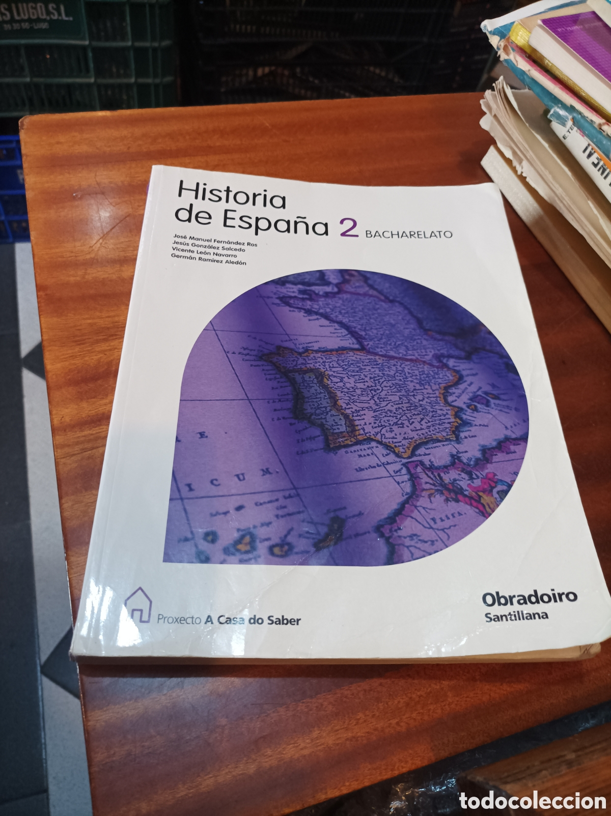 Libros de segunda mano: HISTORIA DE ESPA&Ntilde;A 2BACHARELATO (GALLEGO). OBRADOIRO SANTILLANA.