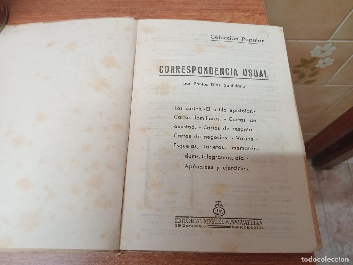 Libros de segunda mano: CORRESPONDENCIA USUAL - COLECCION POPULAR - SALVATELLA - Foto 1