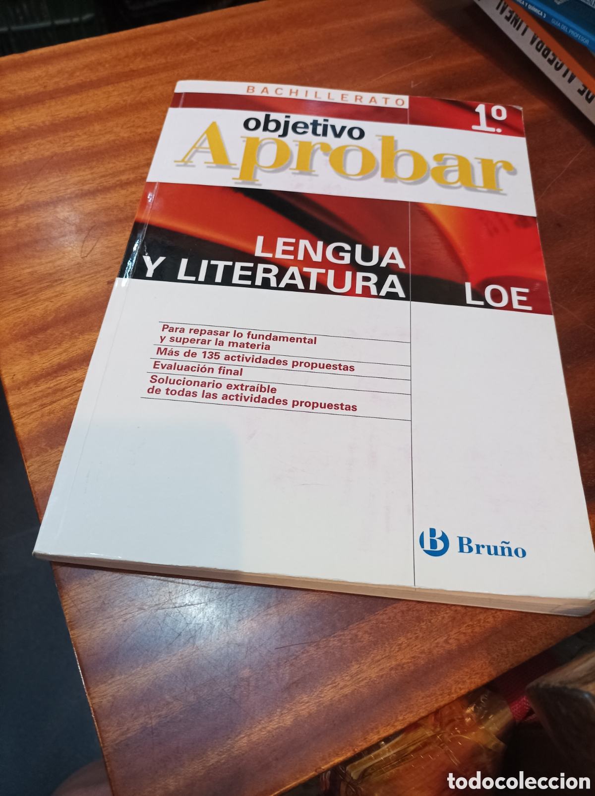 Libros de segunda mano: OBJETIVO APROBAR.LENGUA Y LITERATURA.L.O.E.1BACHILLERATO.BRU&Ntilde;O