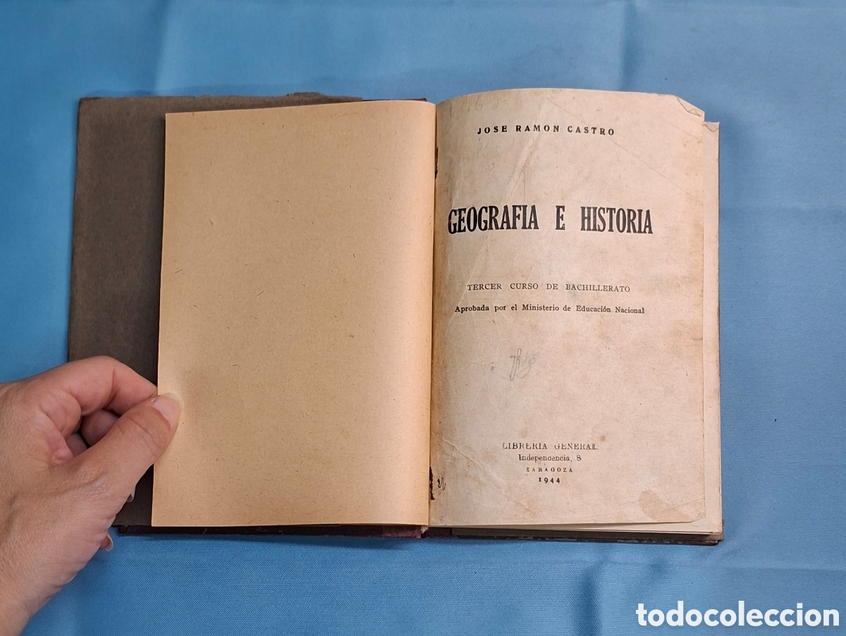 Libri di seconda mano: Libro Antiguo &rdquo;Geograf&iacute;a e Historia&rdquo; (1944) - Bachillerato