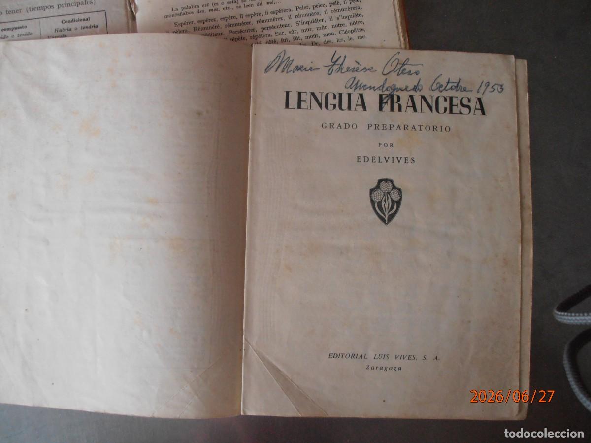 Libros de segunda mano: Lengua Francesa - Grado Preparatorio - Luis Vives - Foto 3