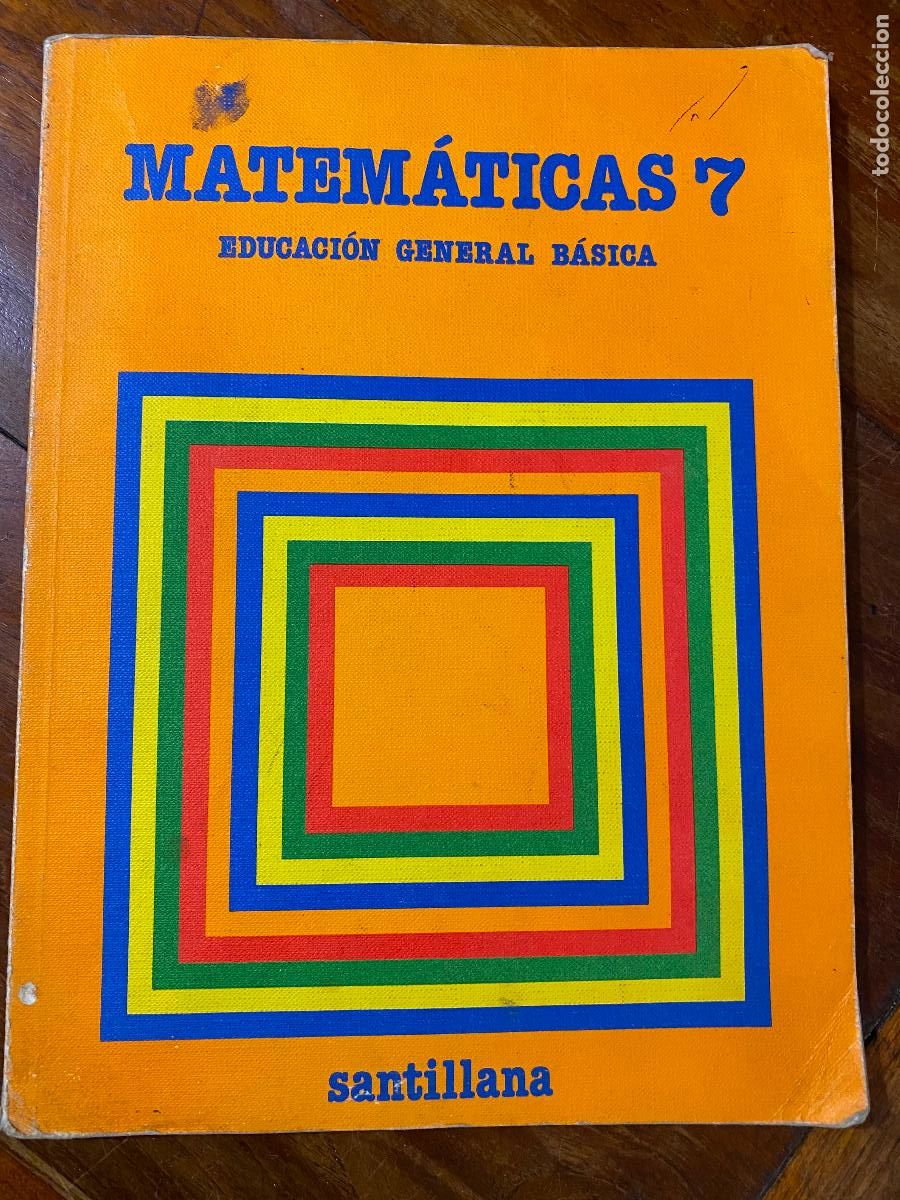 Libros de segunda mano: MATEM&Aacute;TICAS 7 - EGB - EDITORIAL SANTILLANA, sin pintados ni subrayados