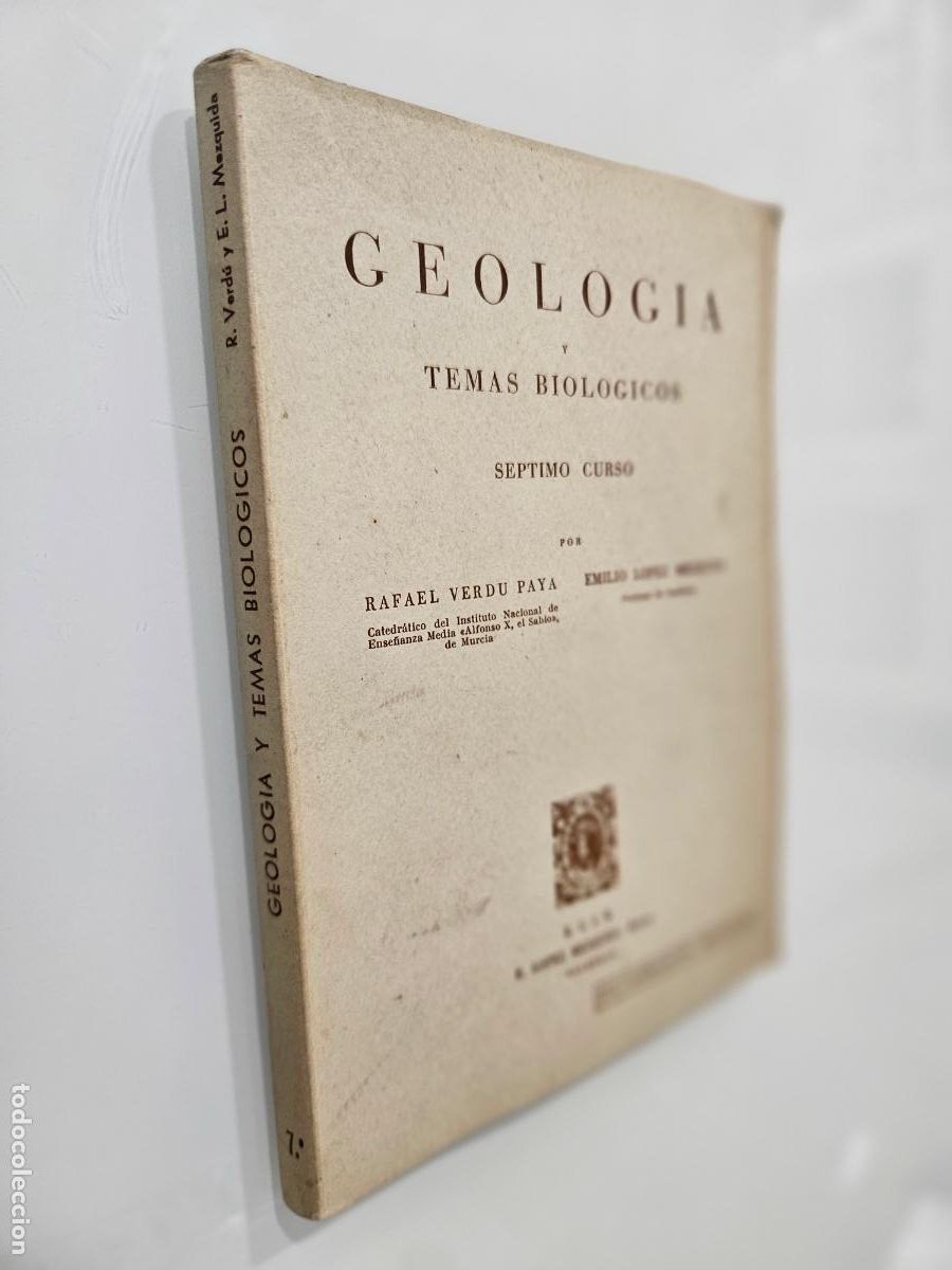 Libros de segunda mano: GEOLOGIA Y TEMAS BIOLOGICOS | VERDU Y MEZQUINA | LOPEZ MEZQUINA Editor, s/f