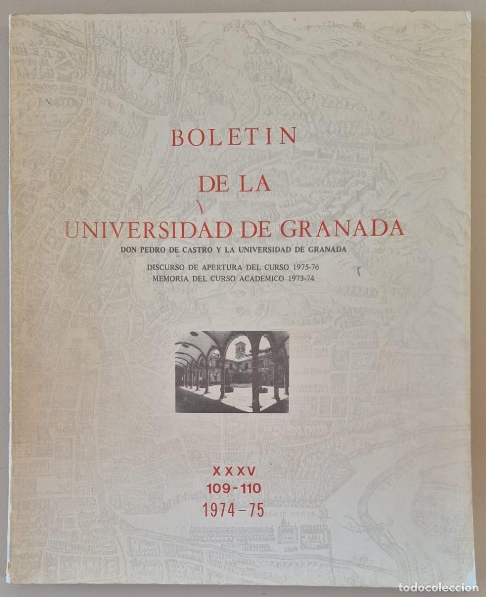 Libros de segunda mano: Bolet&iacute;n de la Universidad de Granada. XXXV 109-110 1974-75