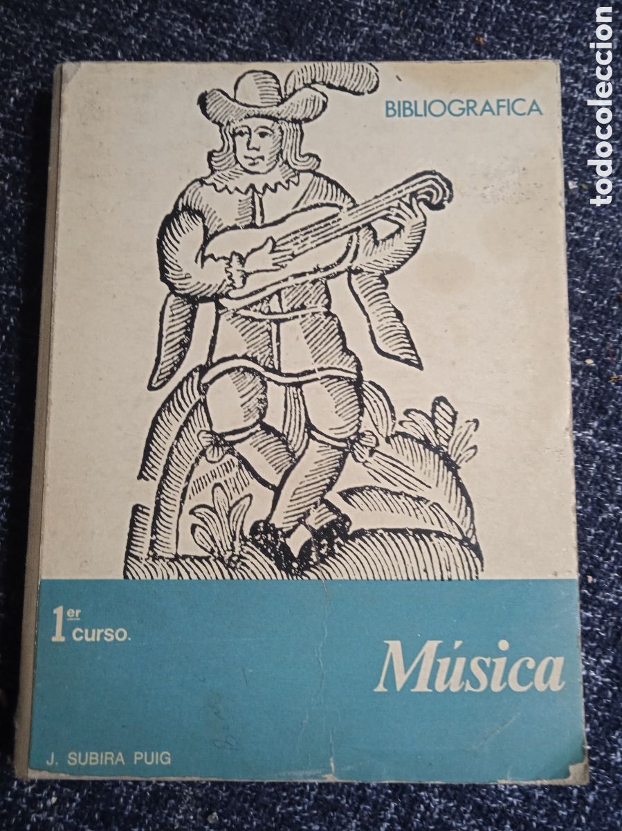 Libros de segunda mano: MUSICA BIBLIOGRAFICA - 1&ordm; CURSO / J. SUBIRA PUIG -