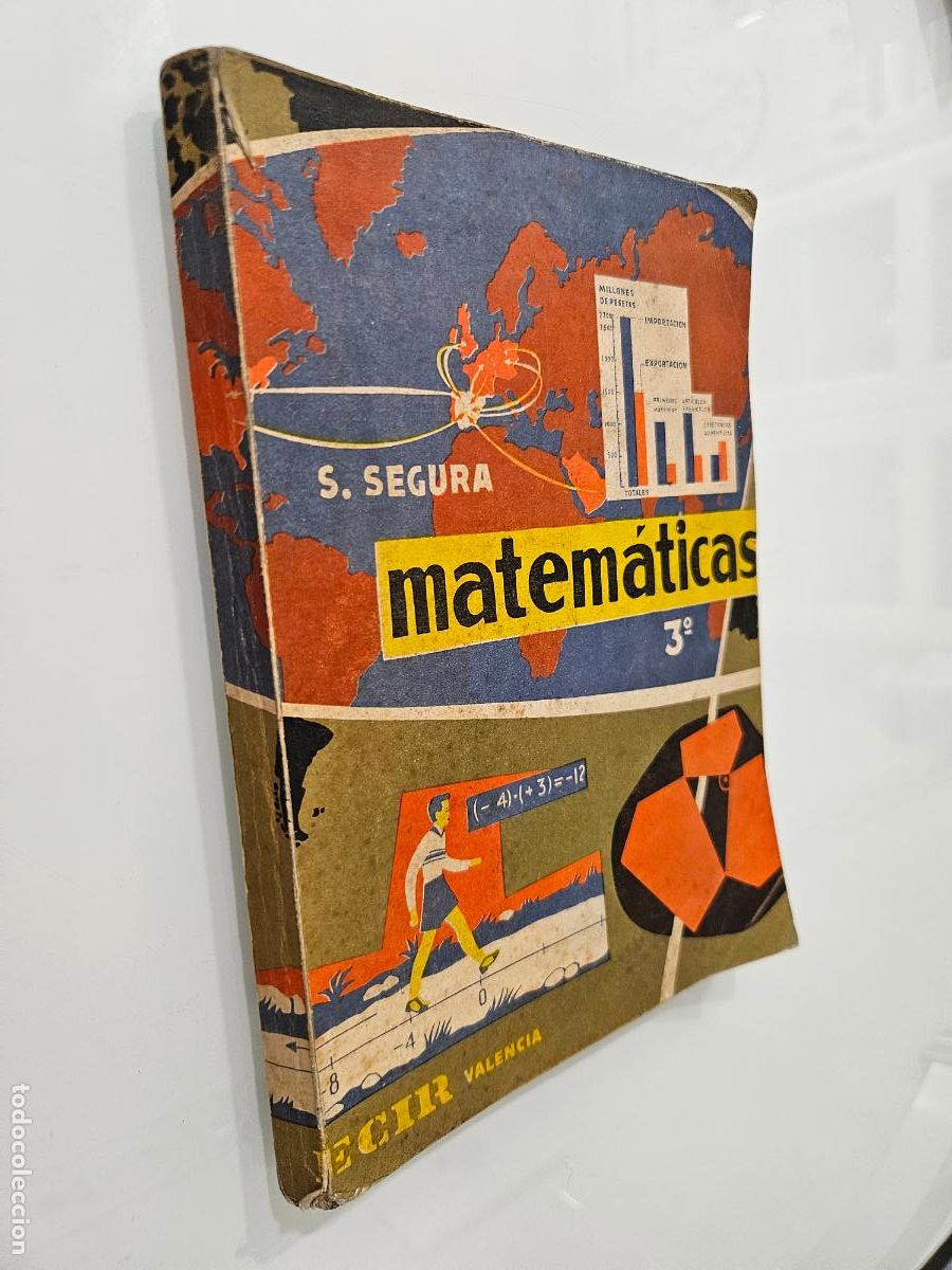 Libros de segunda mano: MATEM&Aacute;TICAS 3&ordm; | S. SEGURA | Editorial ECIR VALENCIA, 1963