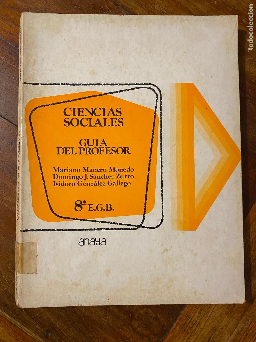 Libros de segunda mano: ciencias sociales, guia del profesor, 8 egb, anaya, ma&ntilde;ero, zurro y gallego