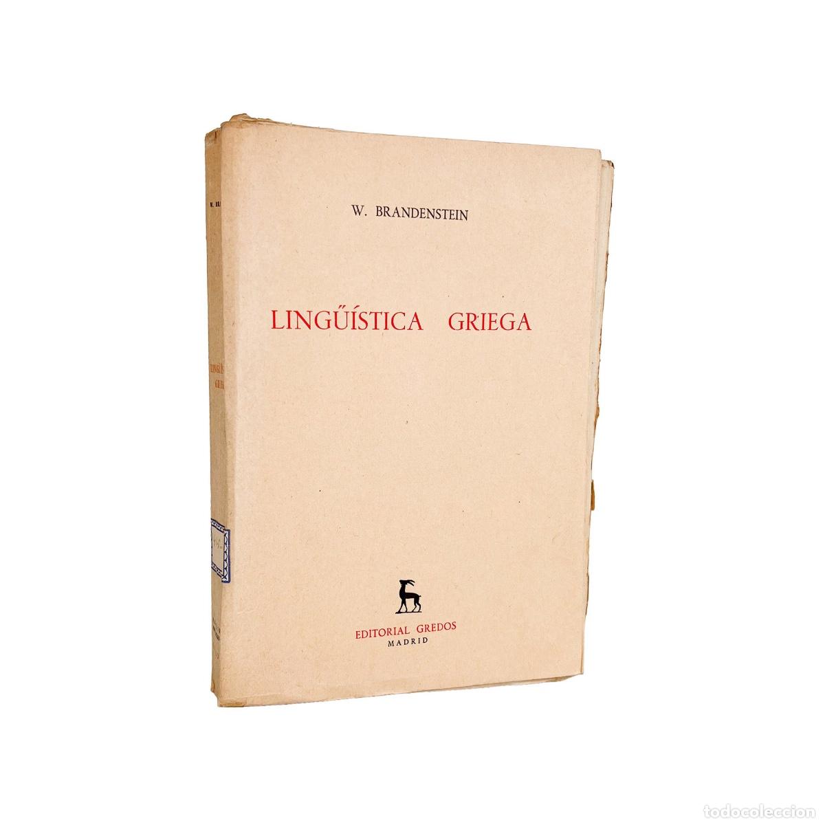 Libros de segunda mano: Ling&uuml;&iacute;stica Griega, W. Brandenstein - Foto 1