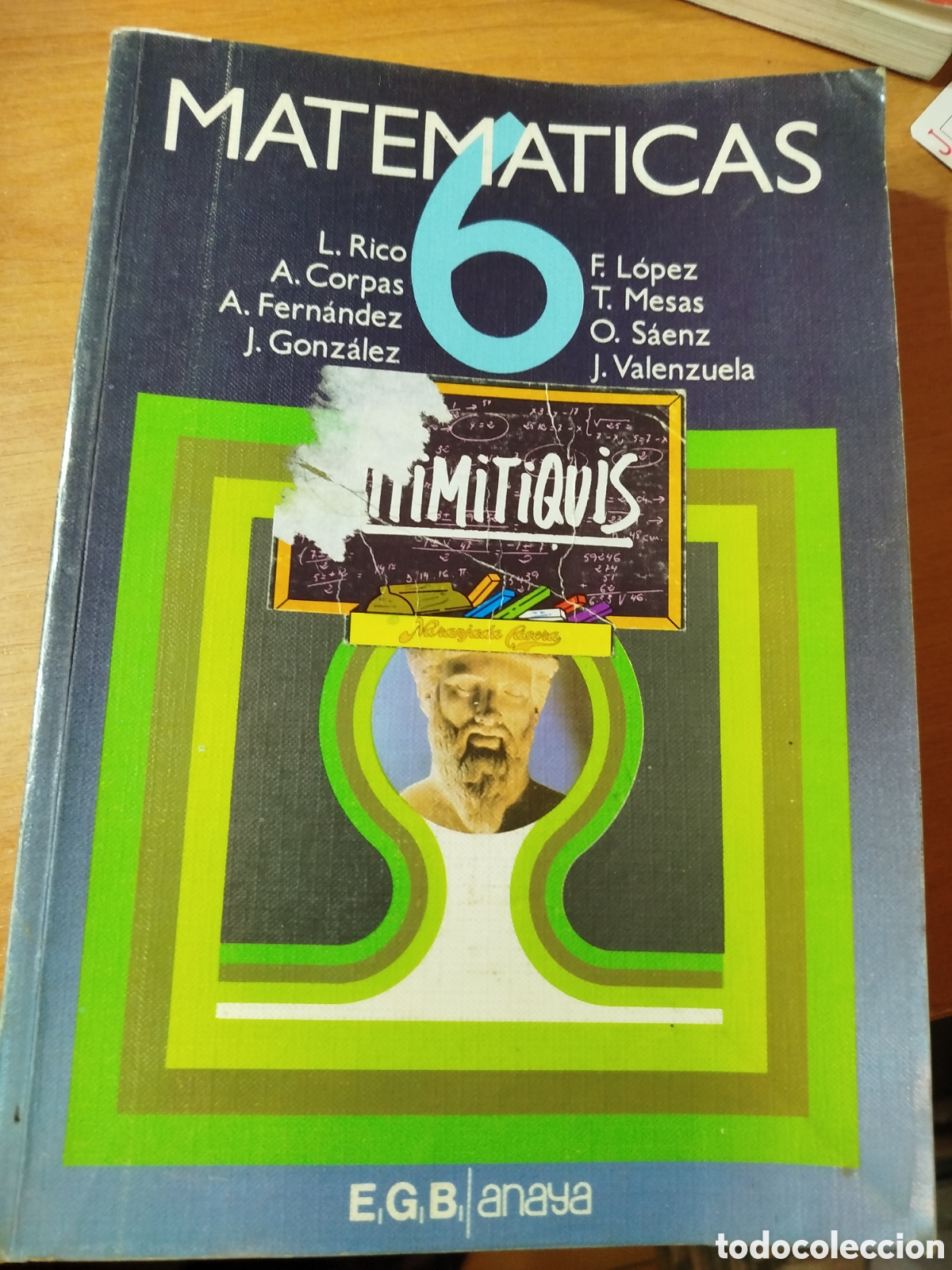 Libros de segunda mano: Matem&aacute;ticas 6 EGB Anaya. Proyecto Granada mats.
