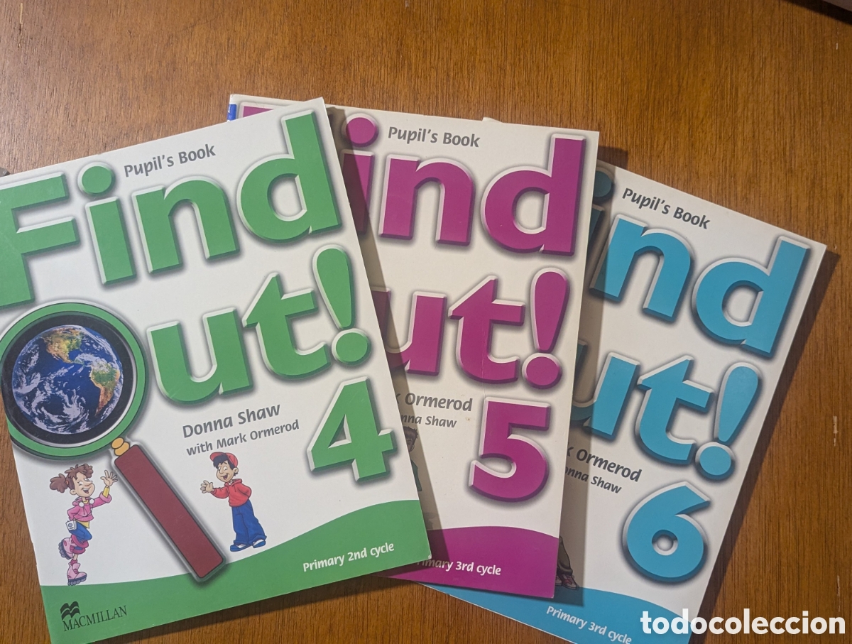 Libros de segunda mano: Find Out Libros de Ingl&eacute;s 4, 5 y 6 de Primaria Macmillan