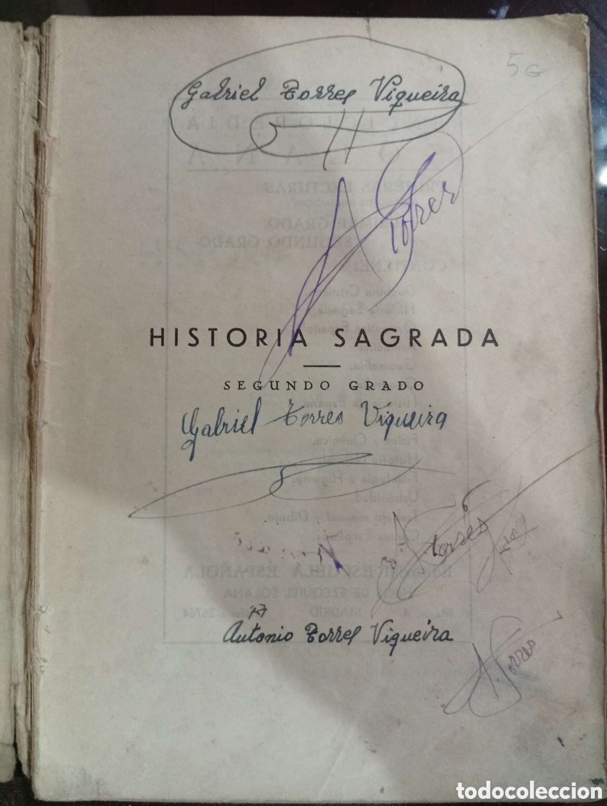 Libros de segunda mano: Historia sagrada ( Ezequiel Solana ) - Foto 2