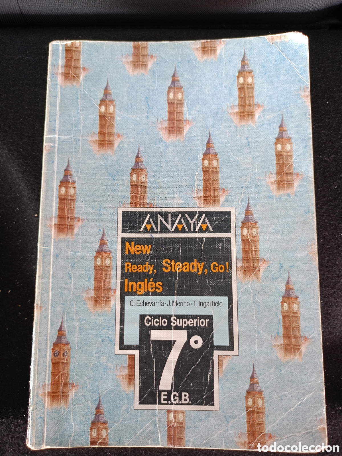 Libros de segunda mano: NEW READY, STEADY, GO! INGLES, ANAYA 7&ordm; E.G.B. 1989, LIBRO ANTIGUO DE TEXTO
