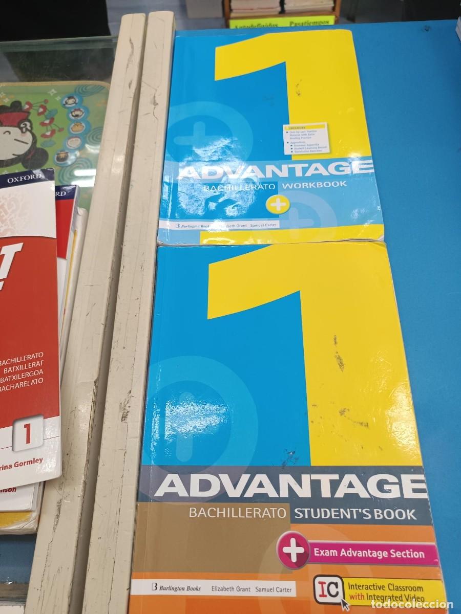 Libros de segunda mano: ADVANTAGE 1&ordm; BACH STUDENS BOOK MAS WORKBOOK BURLINGTON BOOKS SE VENDEN JUNTOS
