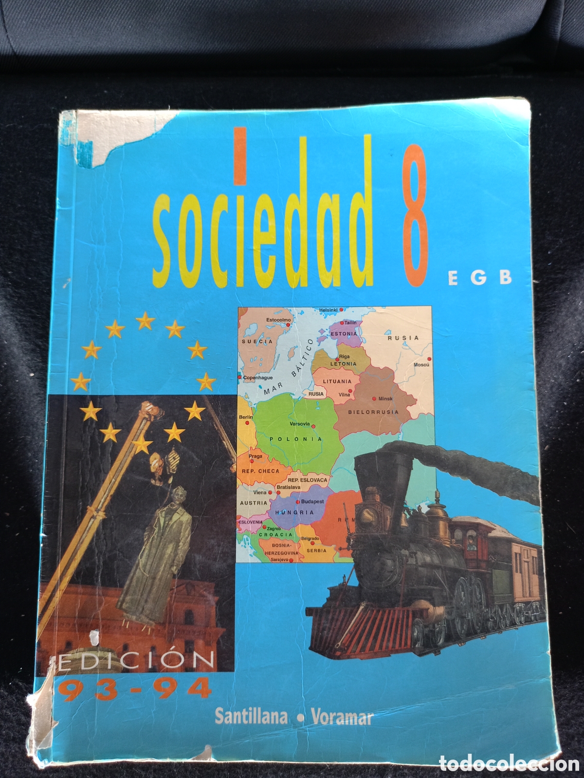 Libros de segunda mano: SOCIEDAD 8&ordm; EGB - SANTILLANA - E.G.B. - EDUCACI&Oacute;N GENERAL B&Aacute;SICA