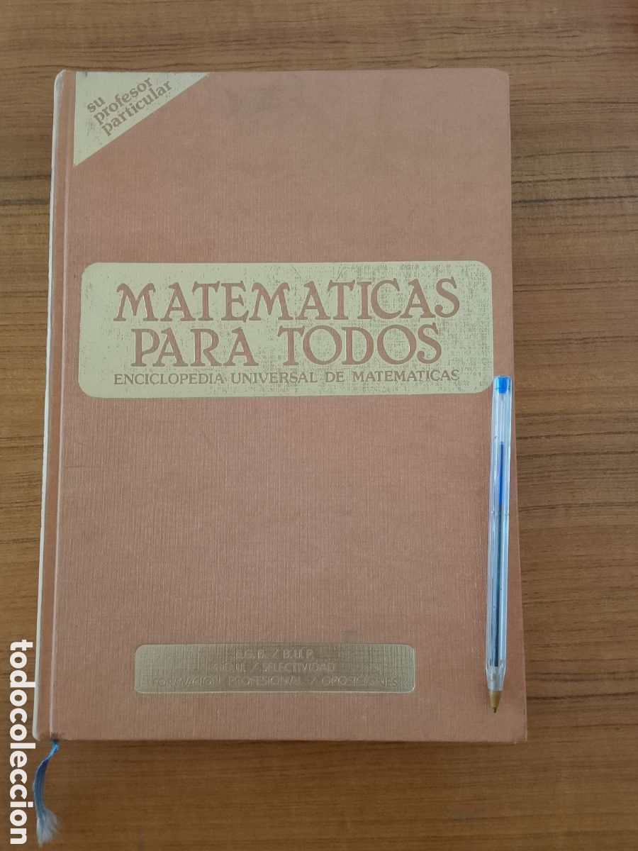 Libros de segunda mano: LIBRO MATEMATICAS PARA TODOS EGB BUP COU SELECTIVIDAD A&Ntilde;OS 80 90 ESCUELA COLEGIO