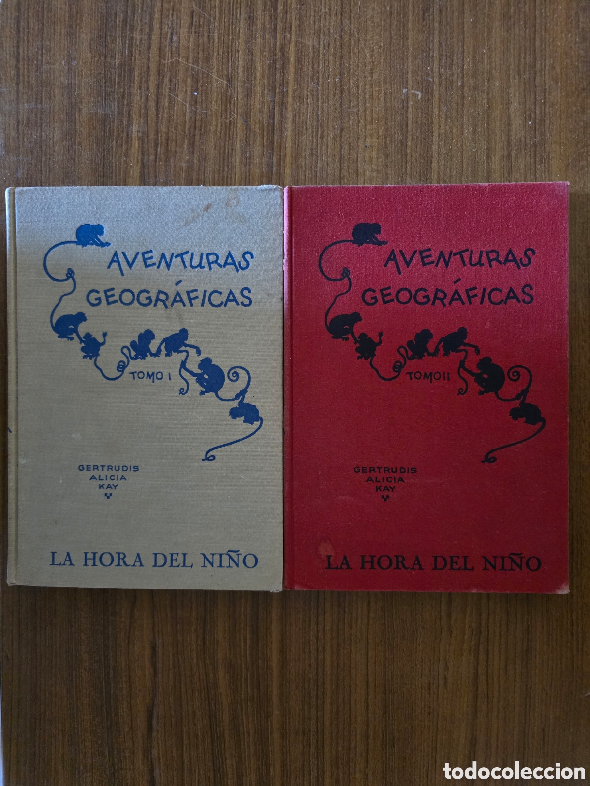 Libros de segunda mano: AVENTURAS GEOGRAFICAS,TOMO I Y TOMO II,LA HORA DEL NI&Ntilde;O,A&Ntilde;O 1941,(THE FERRIS PRINTING CO)