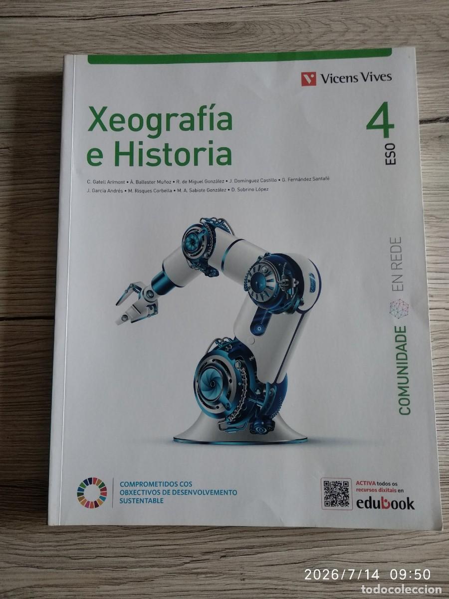 Second hand books: Xeografia e historia 4 ESO editorial Vicens Vives