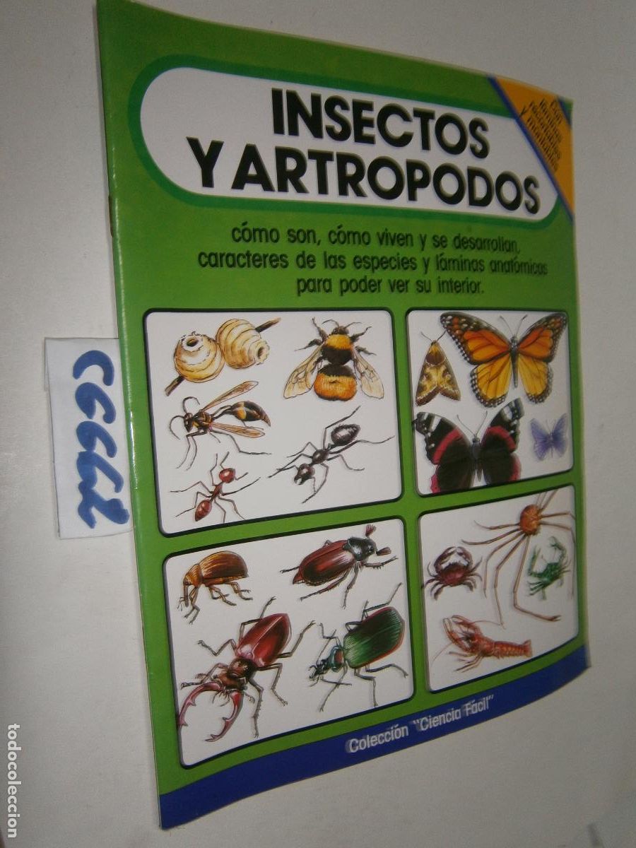 Libros de segunda mano: ANTIGUO LIBRO - CIENCIA FACIL - INSECTOS Y ARTROPODOS - CON LAMINAS RECORTABLES Y MONTABLES (NUEVO)