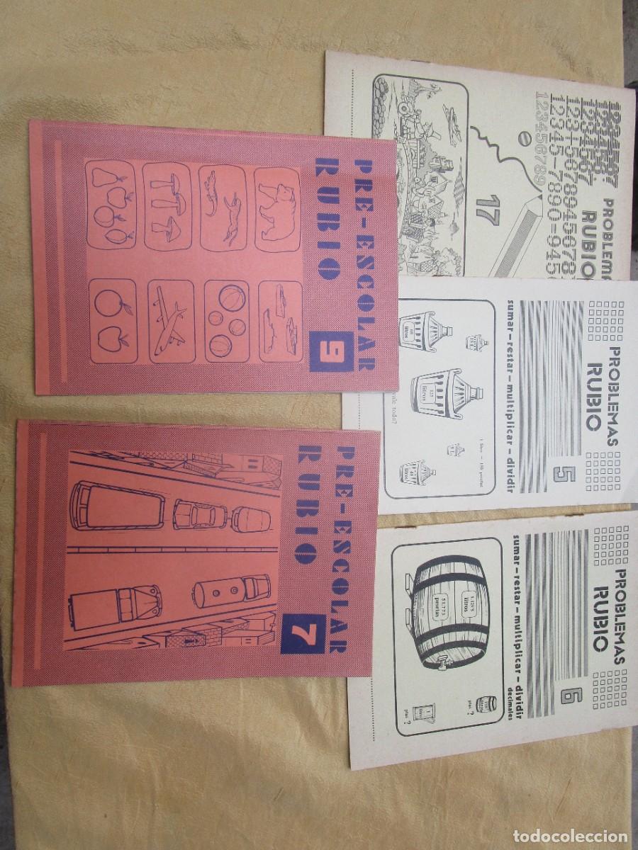 Libros de segunda mano: LIQUIDACION 5 CUADERNILLOS DE PROBLEMAS RUBIO 1977 - VER FOTOS Y NUMEROS - PERFECTOS - LIBRO ESCOLAR