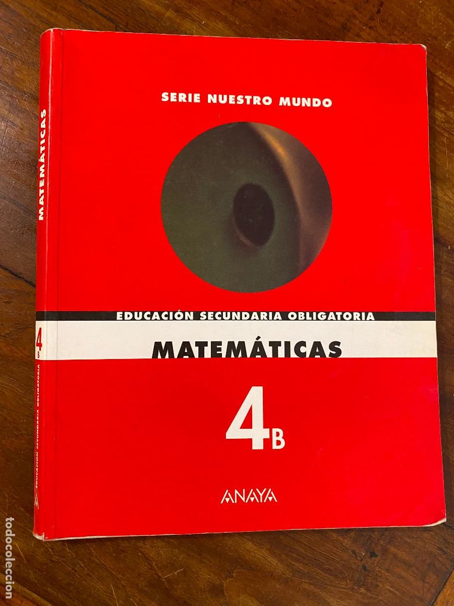 Libros de segunda mano: matematicas 4b anaya, serie nuestro mundo ESO