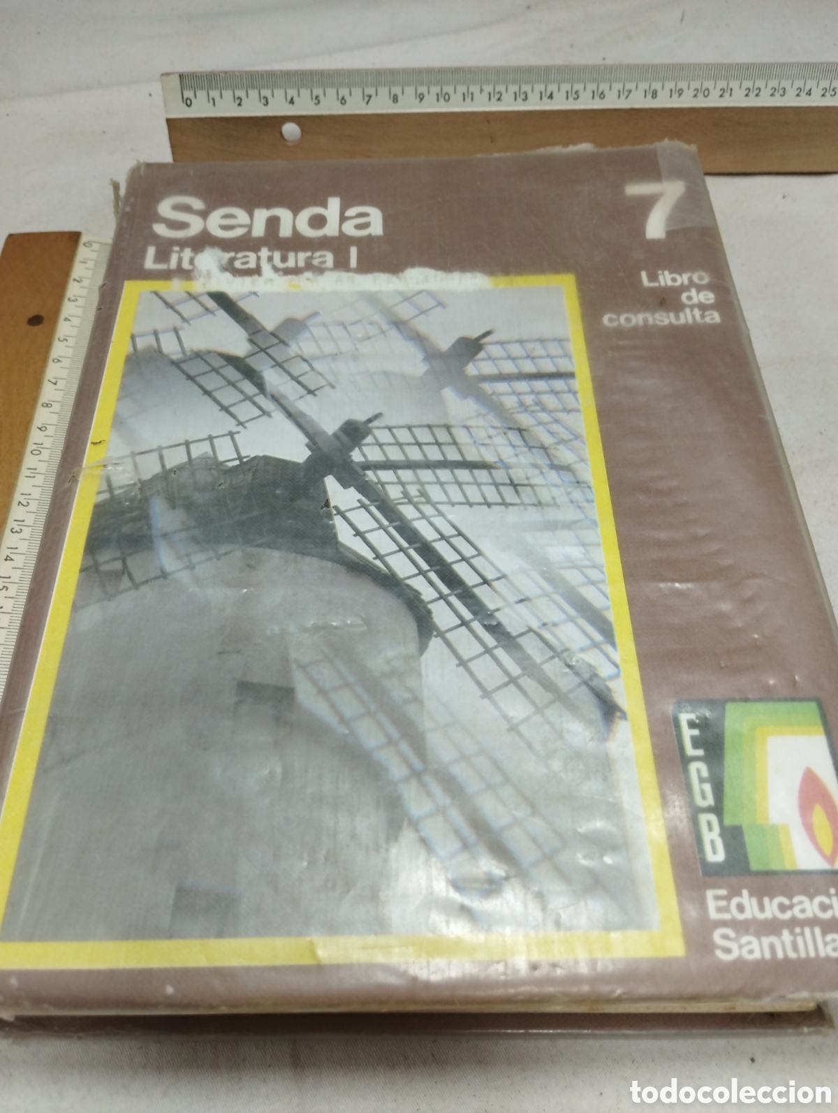 Libros de segunda mano: Senda 7, literatura I. Libro de consulta. EGB, editorial Santillana, 1973