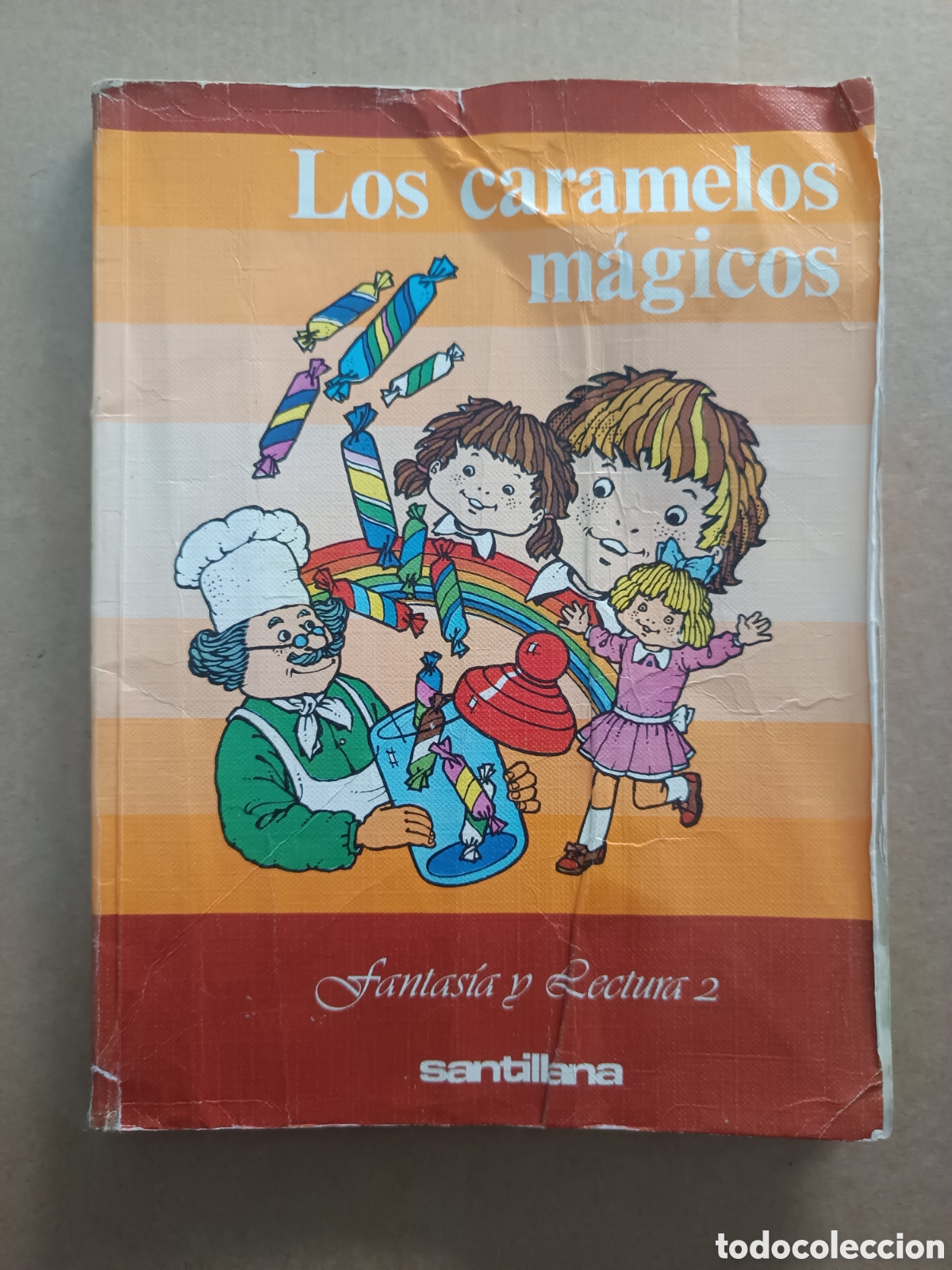 Libros de segunda mano: {&deg;_&deg;} Los Caramelos M&aacute;gicos / Fantas&iacute;a y Lectura 2 (Santillana). Por Mar&iacute;a Puncel y Fernando Alonso.