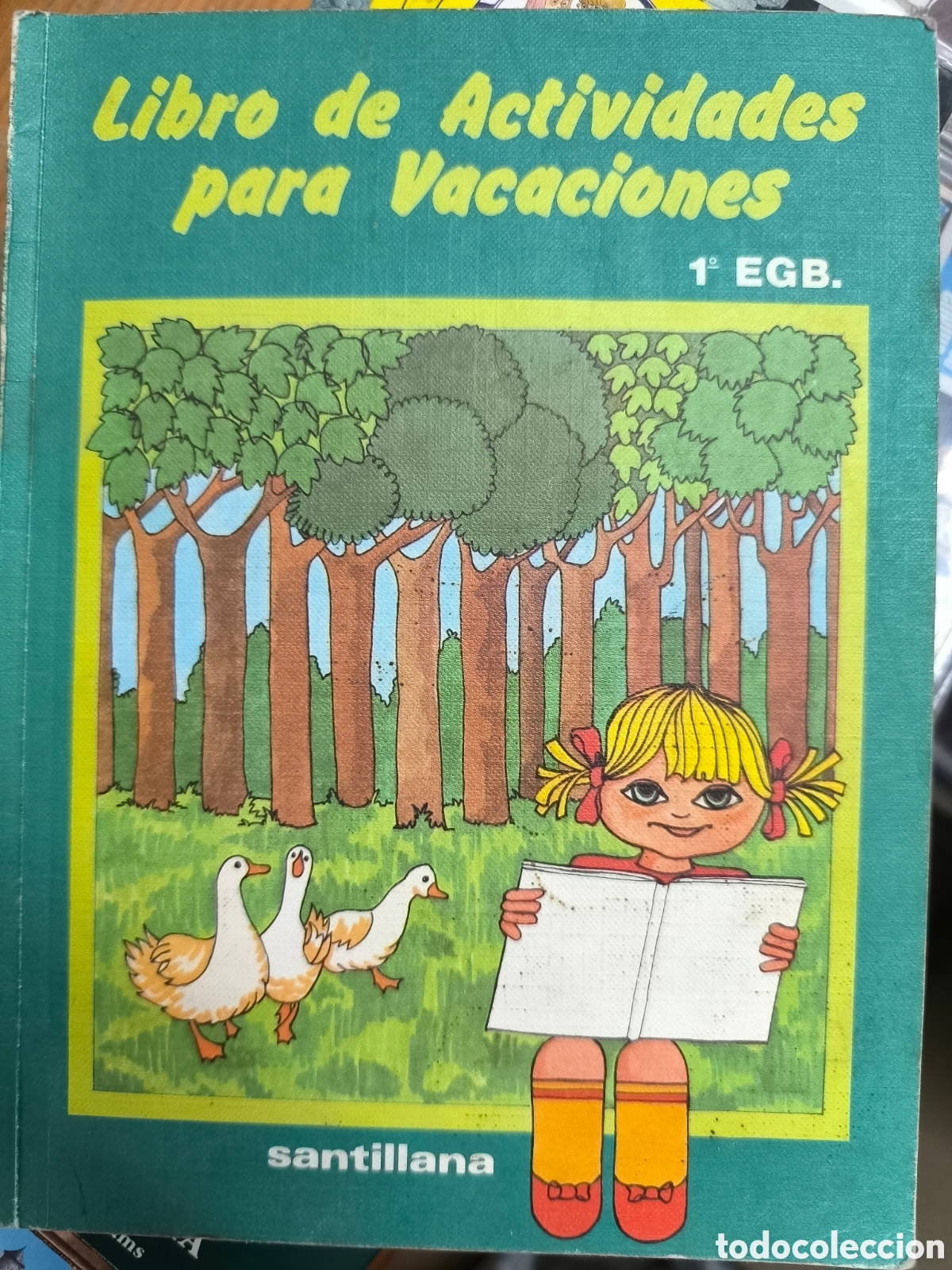 Libros de segunda mano: Libro de actividades para vacaciones 1egb 1980 Santillana