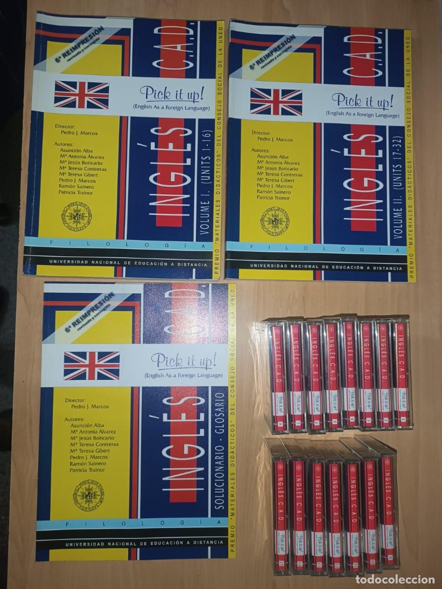 Libros de segunda mano: Pack INGL&Eacute;S C.A.D. UNED - Pick it up! 3 Libros + 15 Cassettes (14 PRECINTADAS) - &iexcl;Como nuevo!