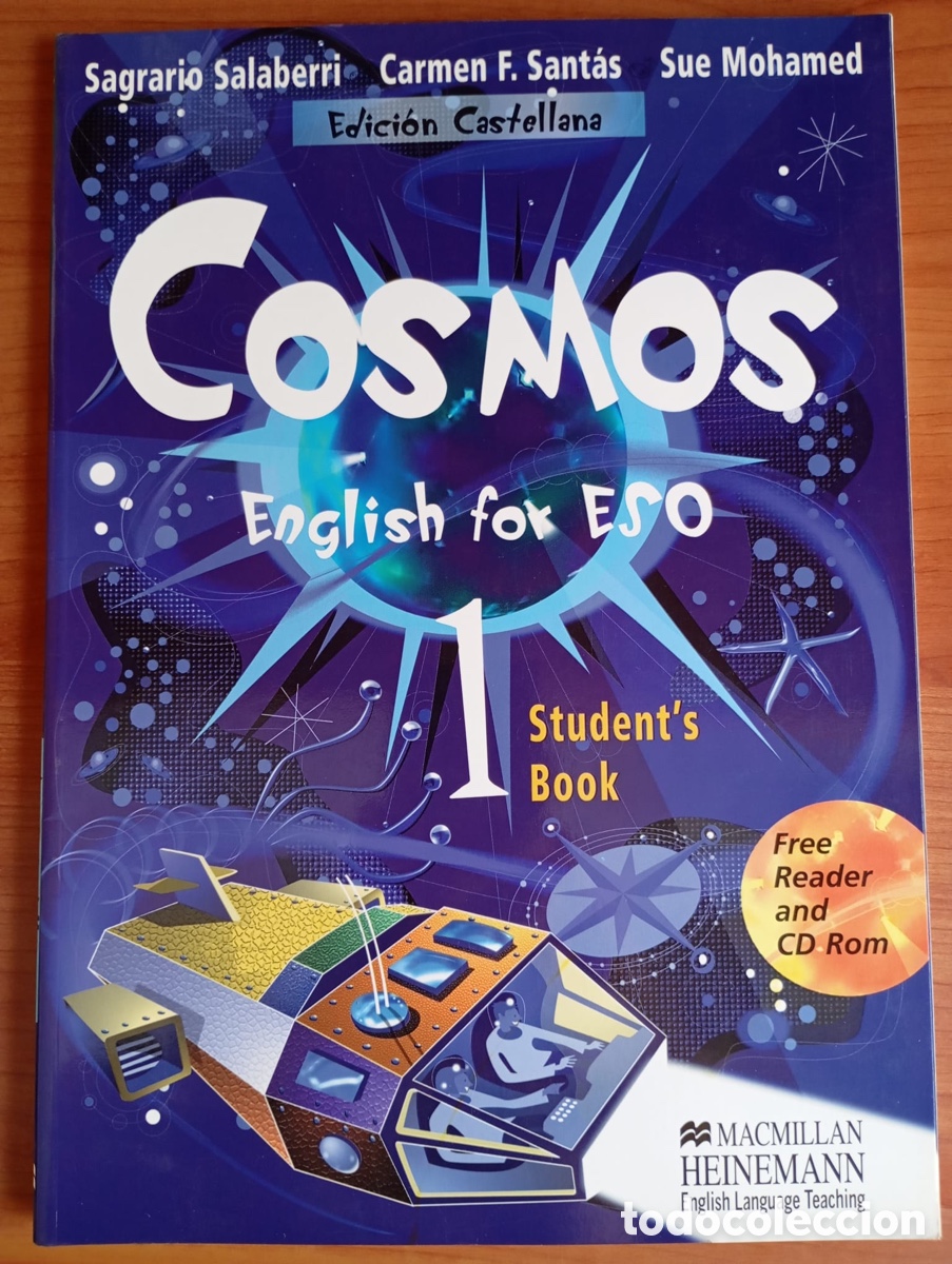Libros de segunda mano: Libro de ingl&eacute;s 1&deg; ESO + c&oacute;mic y CD