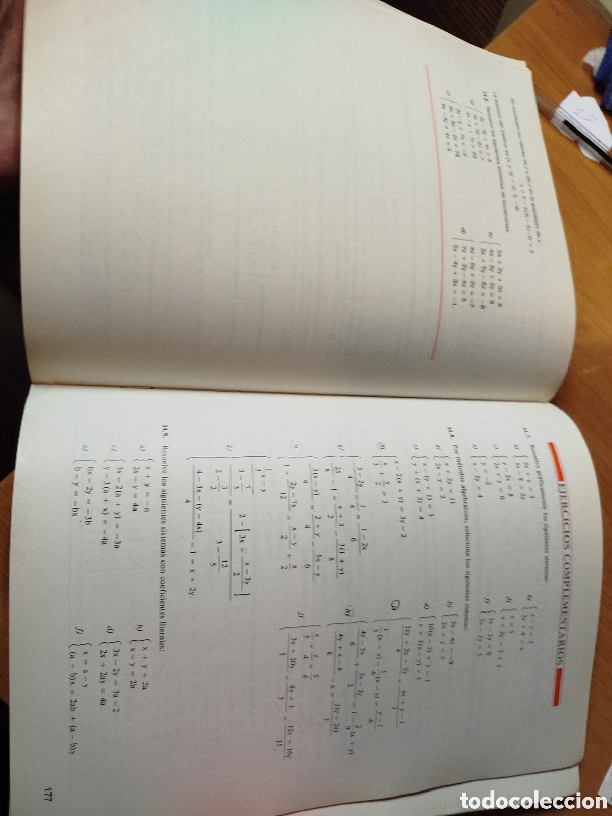 Libros de segunda mano: Matem&aacute;ticas 1 BUP edelvives. - Foto 2