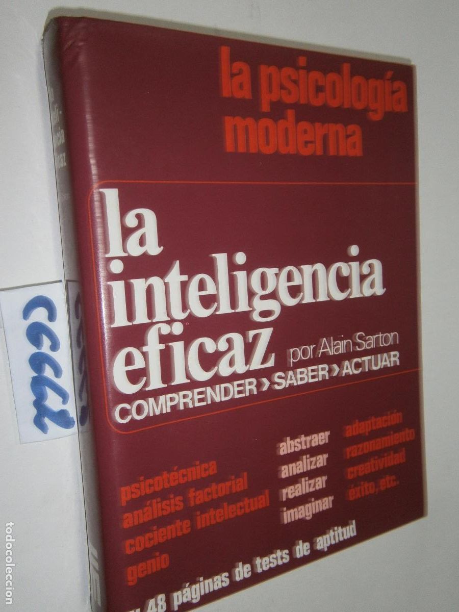 Libros de segunda mano: ANTIGUO LIBRO DE TEXTO - LA INTELIGENCIA EFICAZ - Foto 1