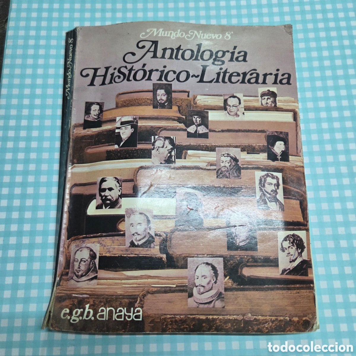 Libros de segunda mano: ANTOLOGIA HISTORICA - LITERARIA. MUNDO NUEVO 8. EGB ANAYA