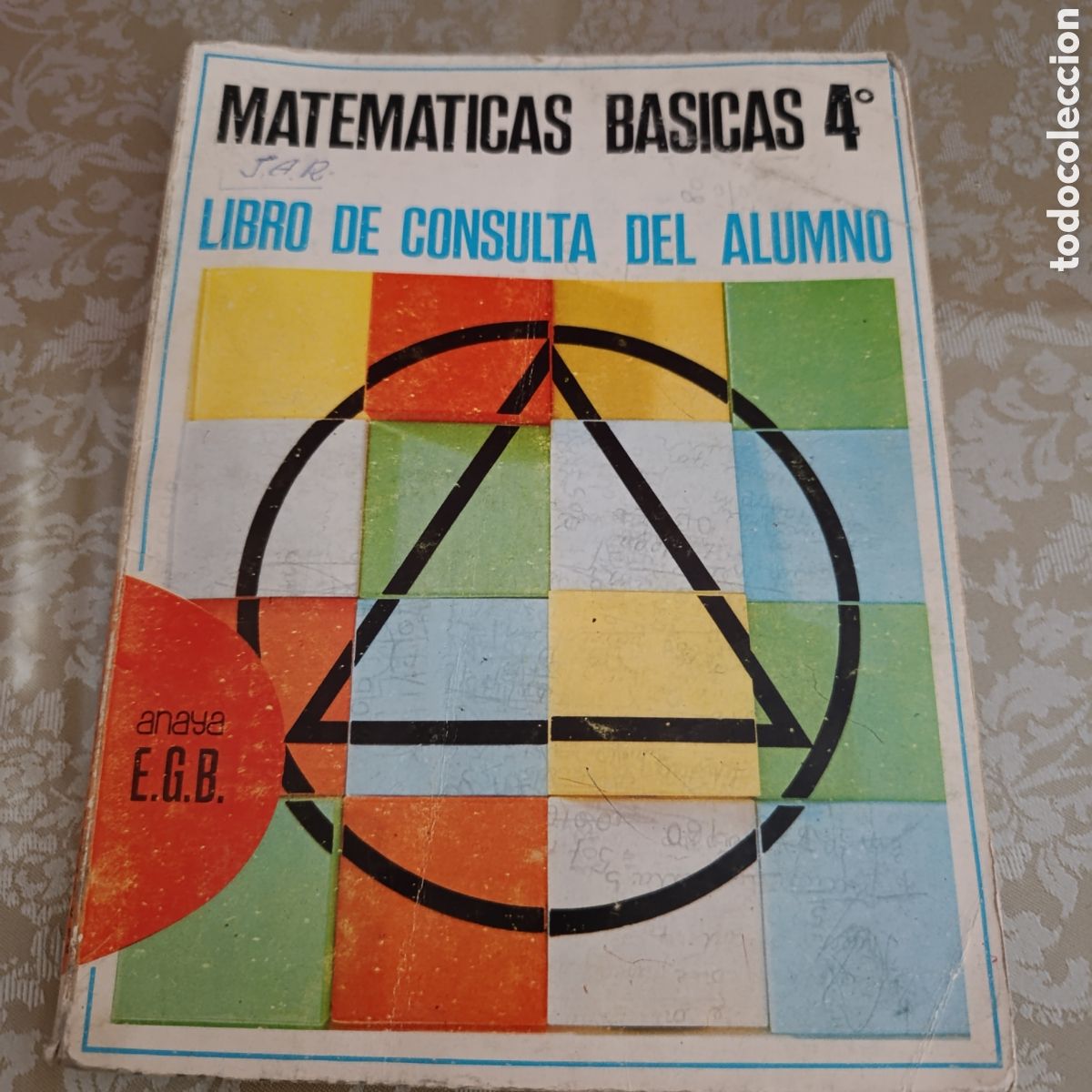 Libros de segunda mano: Matem&aacute;ticas B&aacute;sicas 4&ordm;: Libro de Consulta del Alumno&rdquo;, 1972,E.G.B