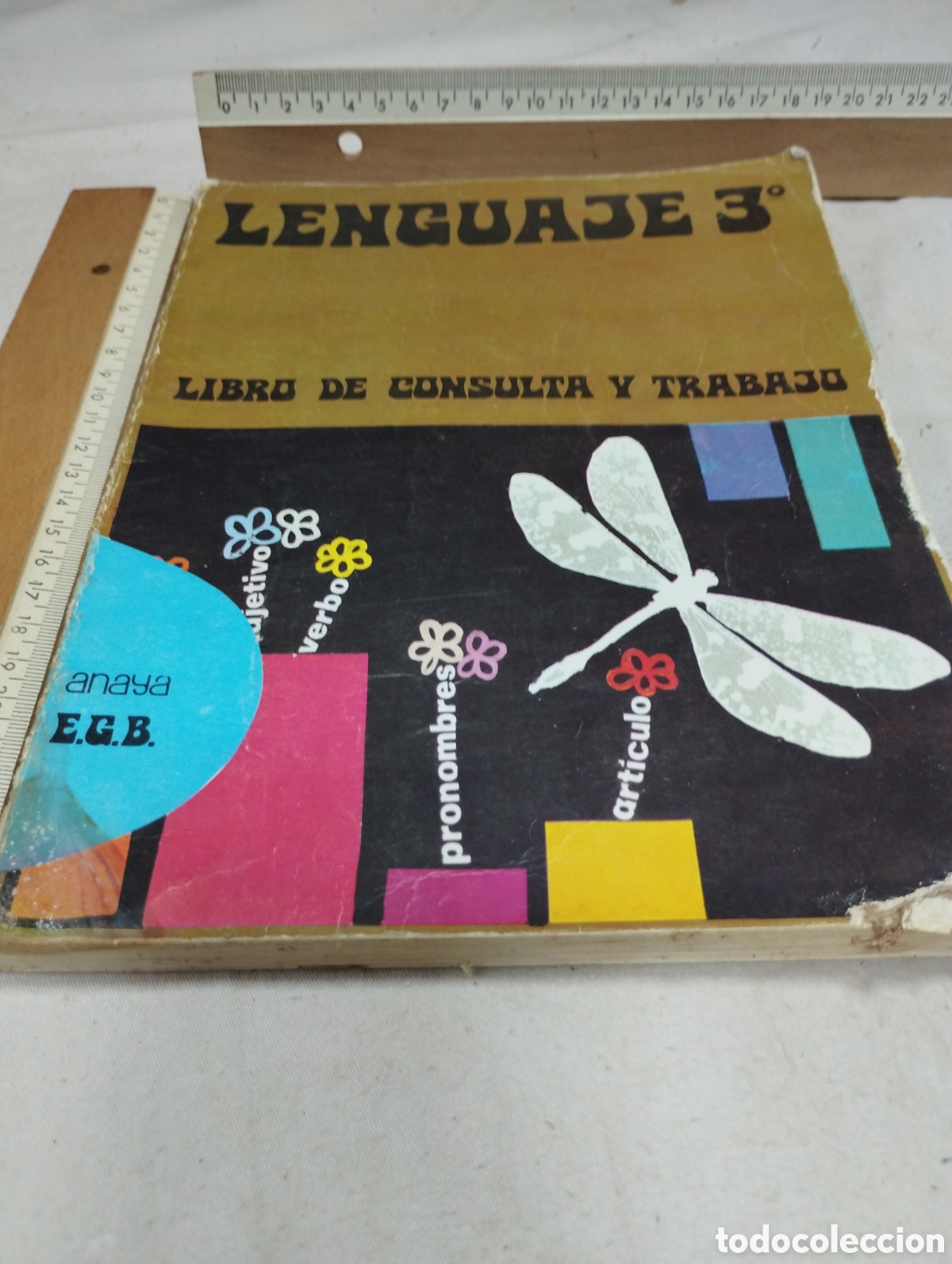 Libros de segunda mano: Lenguaje 3&deg; EGB. Libro de consulta y trabajo. Editorial Anaya, 1972