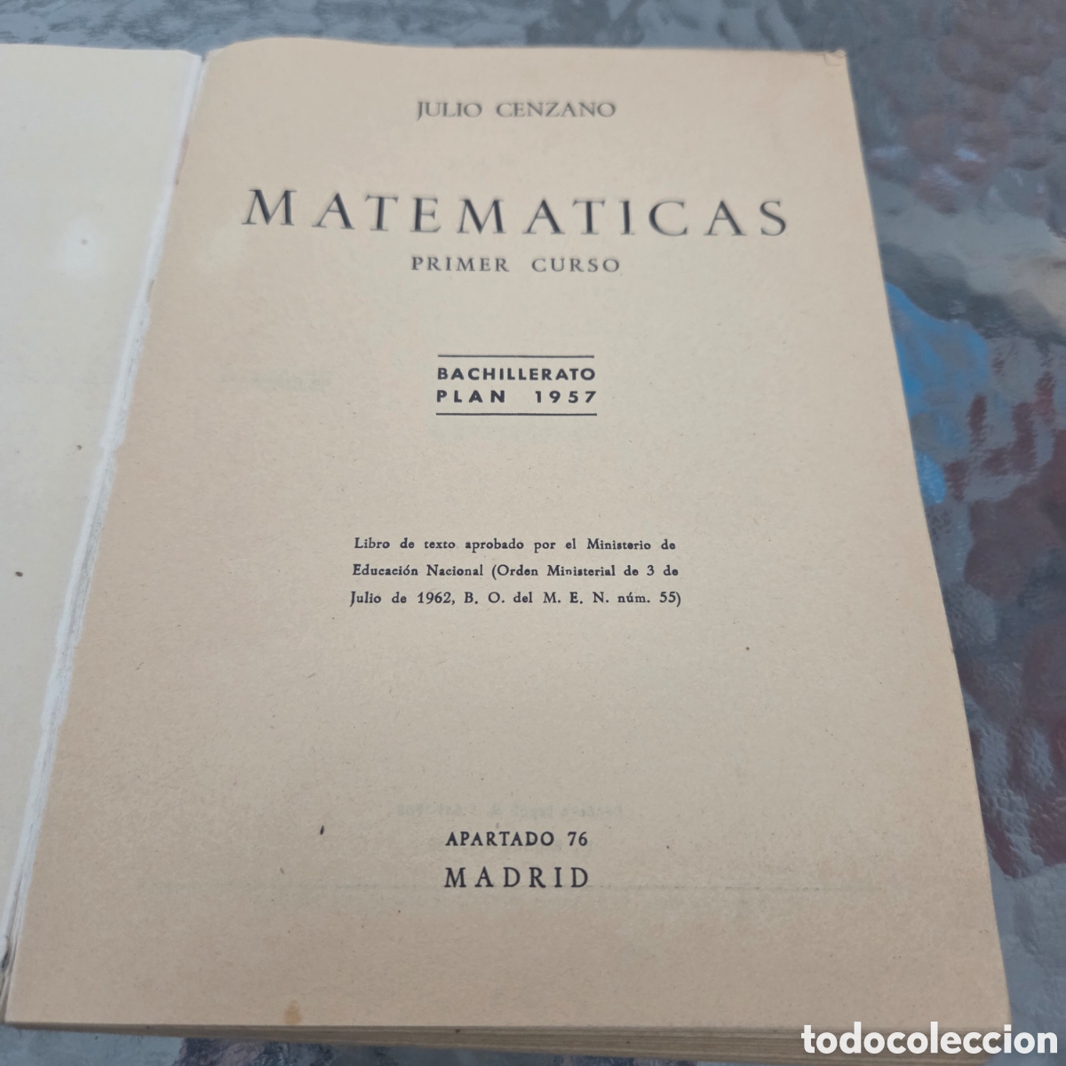 Libros de segunda mano: MATEM&Aacute;TICAS. 1&ordm; CURSO. BACHILLERATO. PLAN 1957 - Foto 2