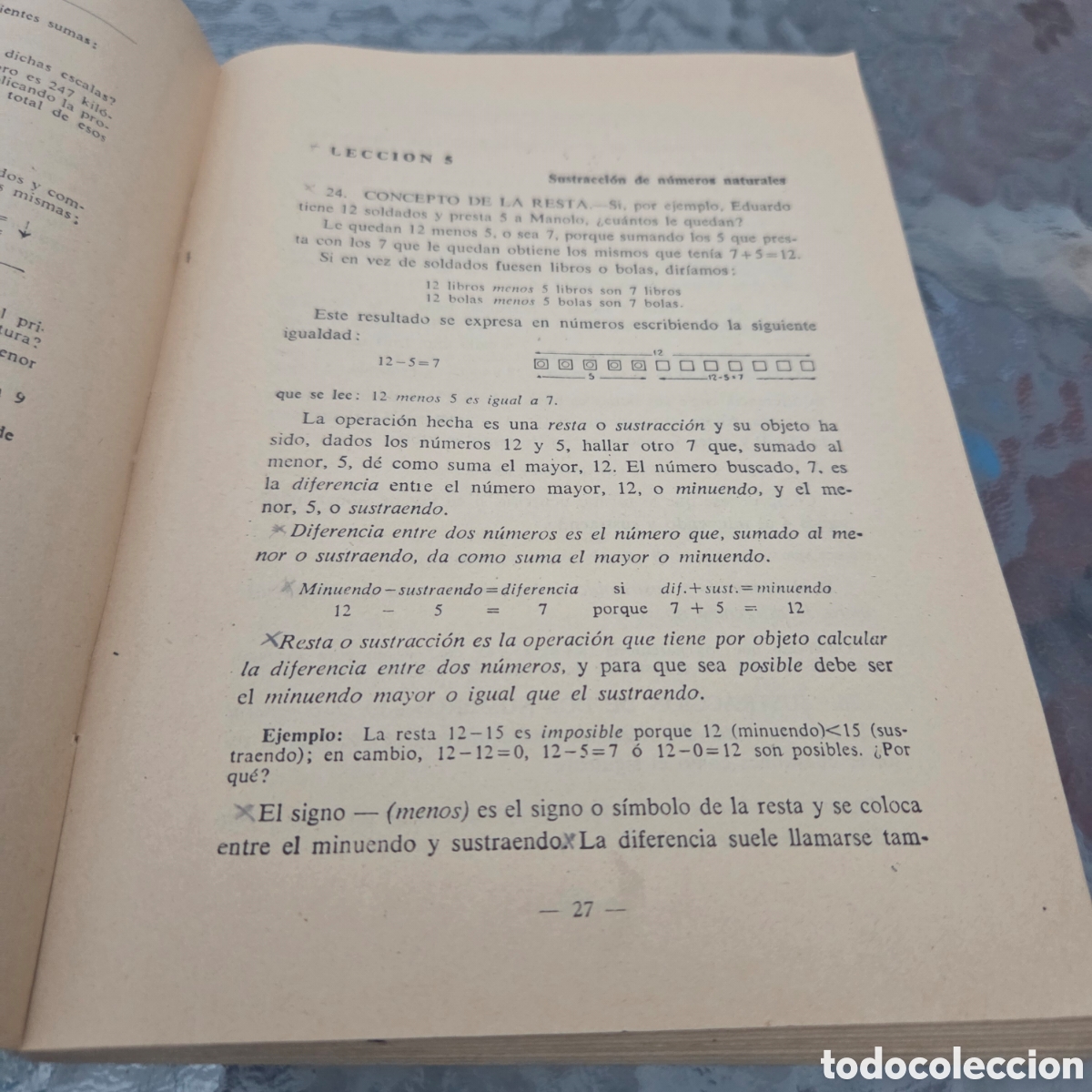 Libros de segunda mano: MATEM&Aacute;TICAS. 1&ordm; CURSO. BACHILLERATO. PLAN 1957 - Foto 4