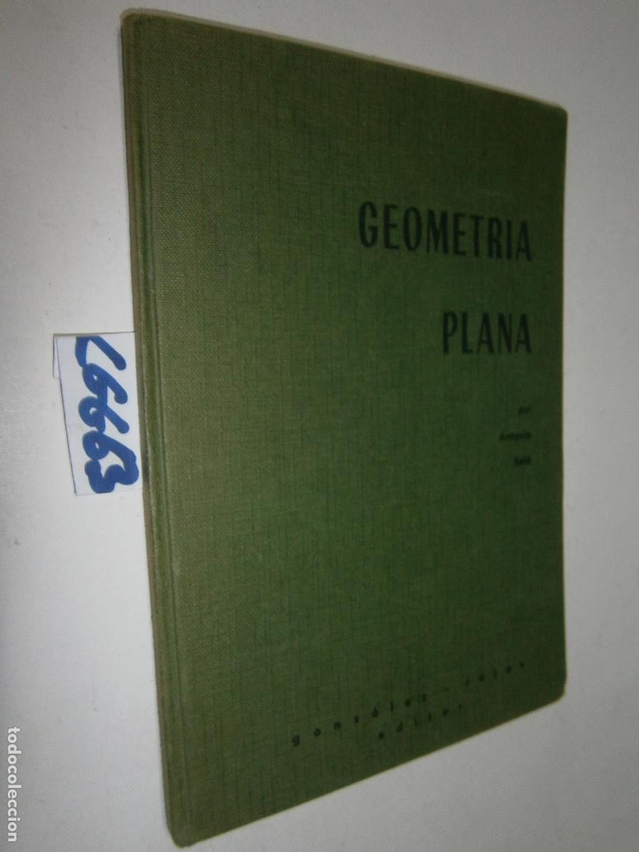 Libros de segunda mano: ANTIGUO LIBRO DE TEXTO - GEOMETRIA PLANA