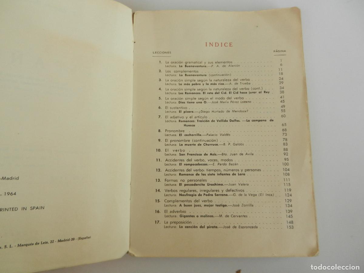 Libros de segunda mano: ESPA&Ntilde;OL 2&ordm; BACHILLERATO - EDT- SM 1964 - Foto 3