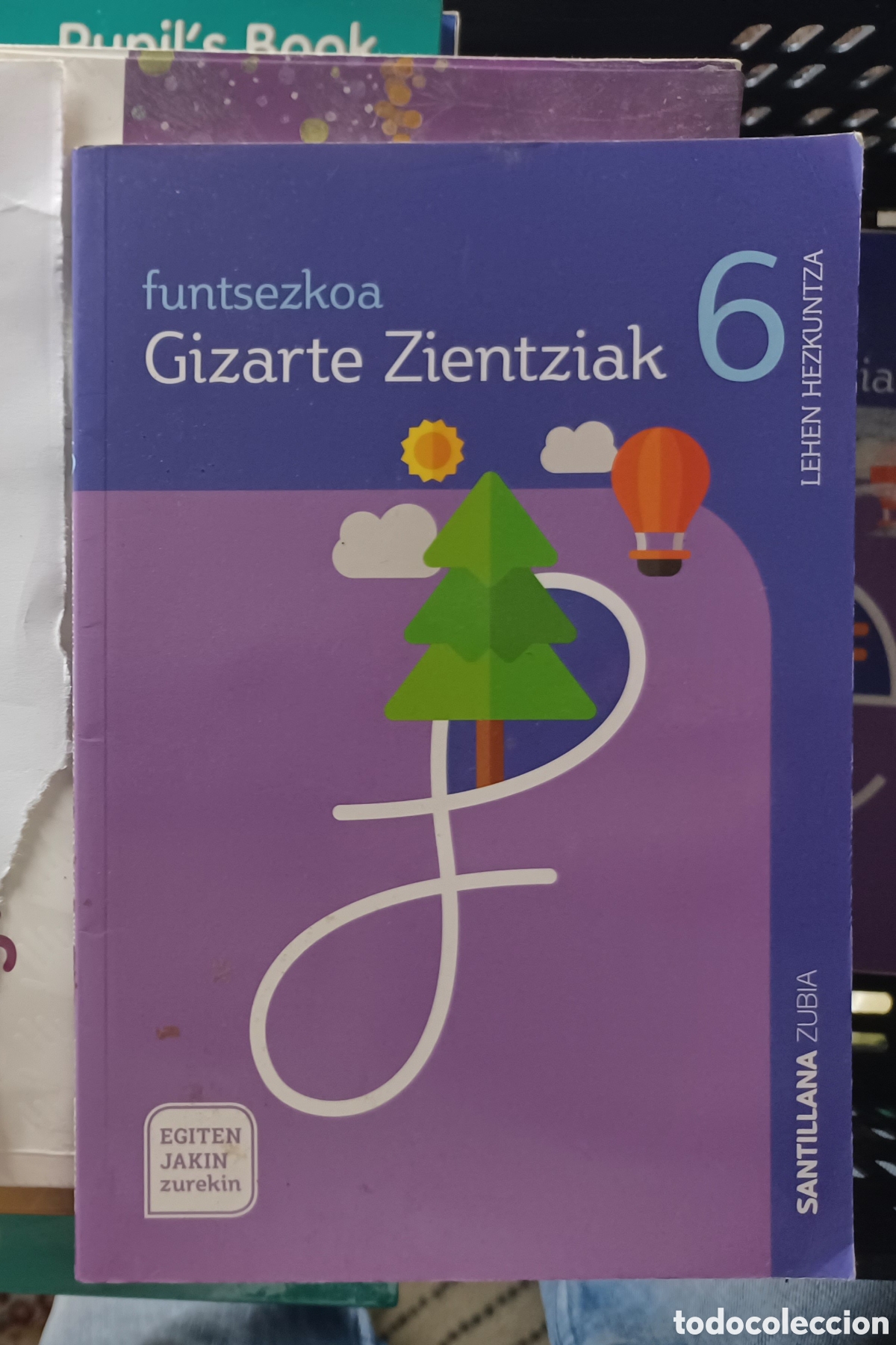 Libros de segunda mano: Funtzeskoa Gizarte Zientziak. 6 lehen Hezkuntza. Santillana.