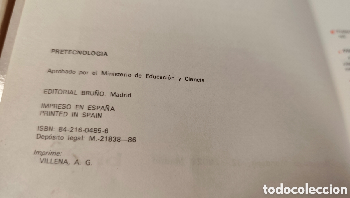 Libros de segunda mano: Pretecnologia 6&deg;EGB 1986 ed Bru&ntilde;o - Foto 3