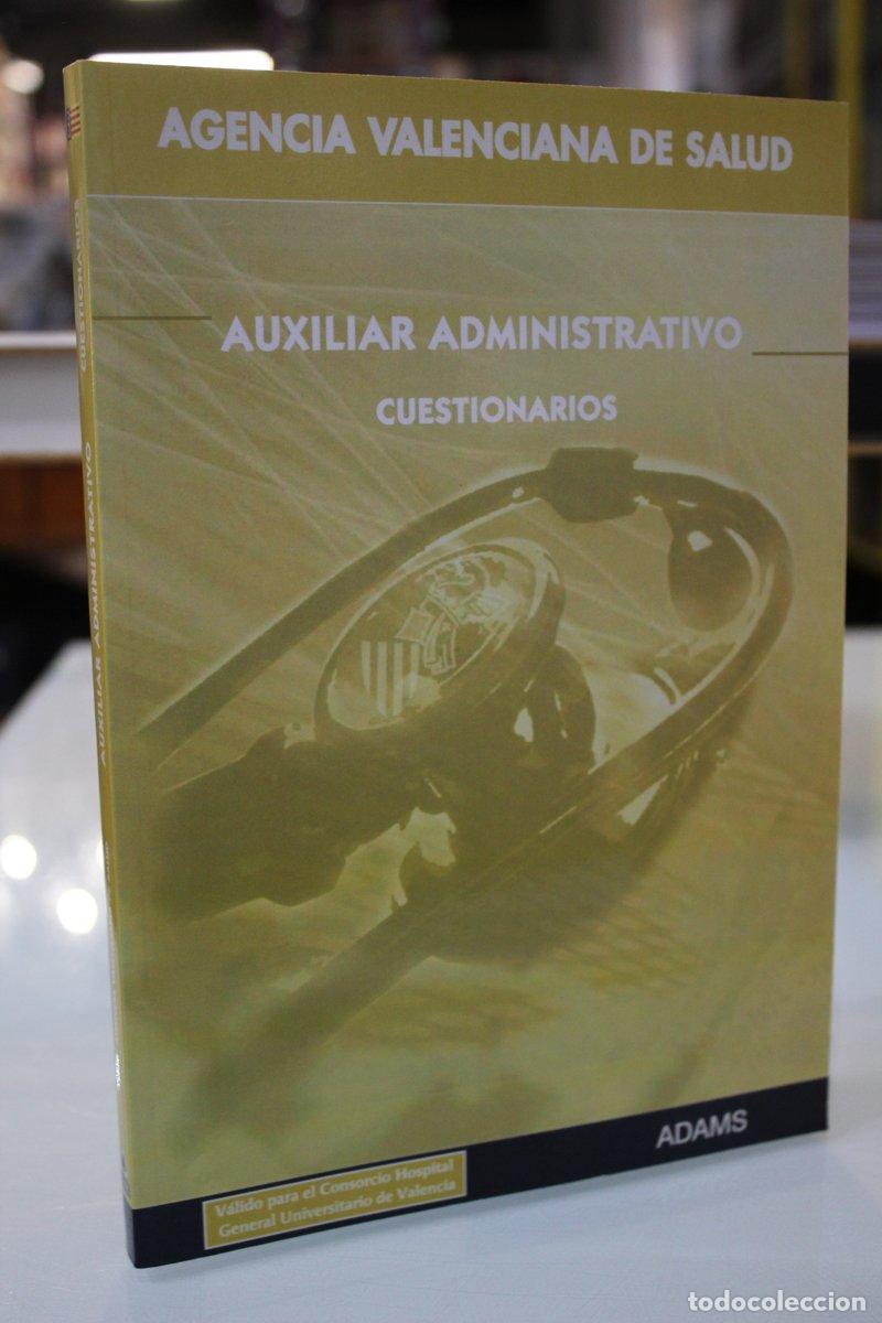 Libros de segunda mano: Auxiliar Administrativo. Cuestionarios.- Adams.- Agencia Valenciana de Salud. - Vv.aa.