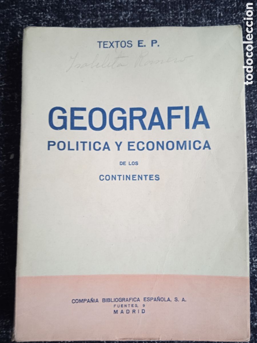 Libros de segunda mano: Geograf&iacute;a Politica y Economia de los Continentes / textos e.p.
