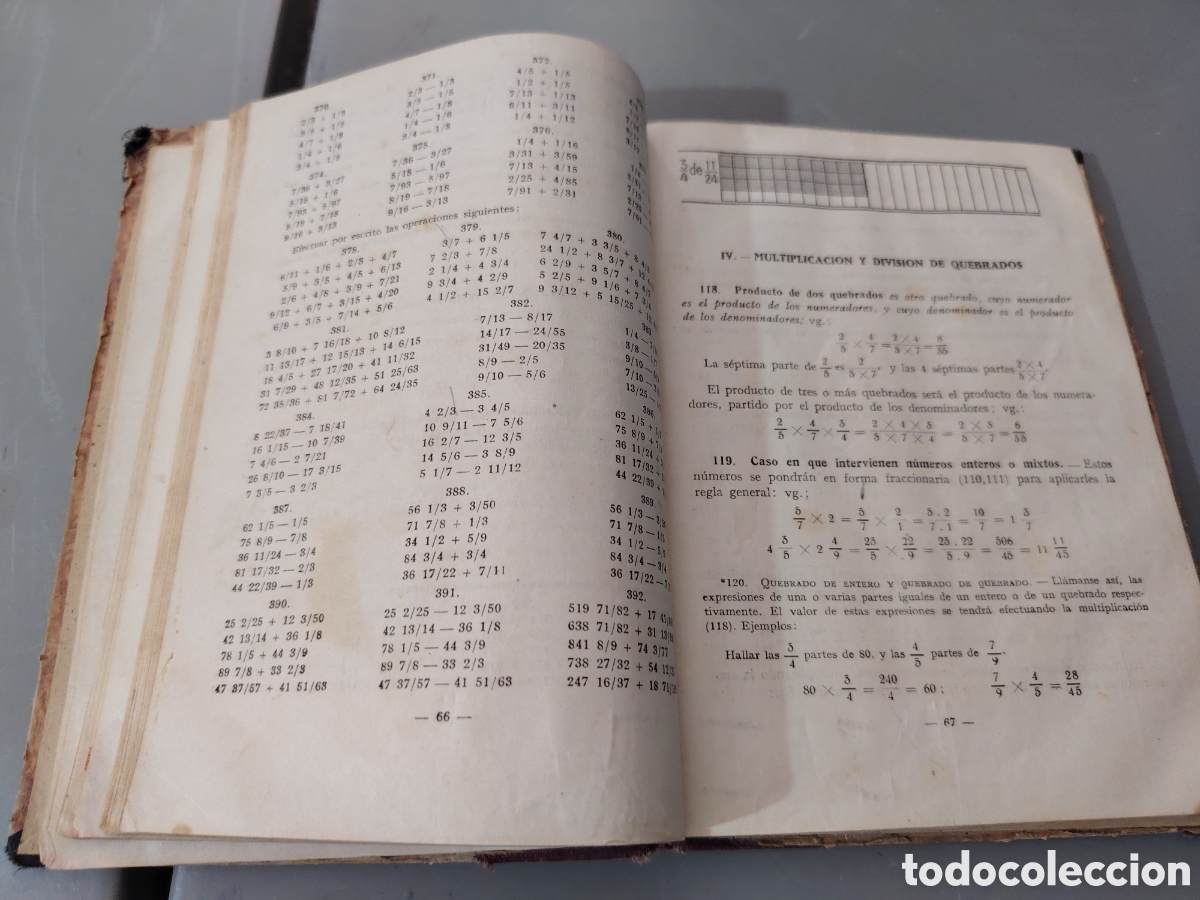 Libros de segunda mano: Matem&aacute;ticas. Primer curso. Edelvives. 1944 - Foto 5